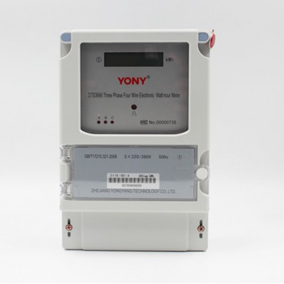 Electronic three phase four wire anti-temper digital energy meter