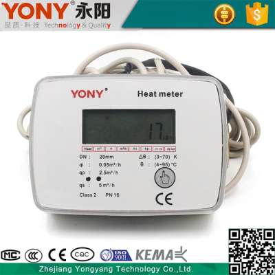 For cooling and heating water Ultrasonic heat meter MBUS standard EN1434 with AMR