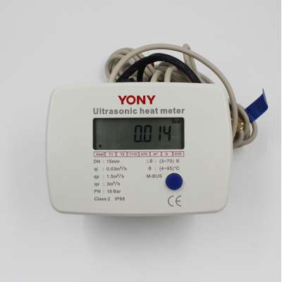 Made In China Lcd Display Ultrasonic Heat Meter With Modbus Or M-Bus Protocol For Amr System