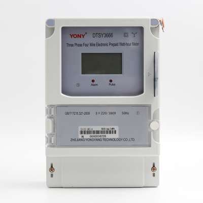 Polycarbonate material solar smart electricity relay function prepaid meter